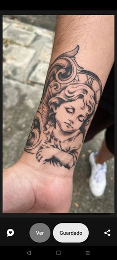 a person with a tattoo on their arm