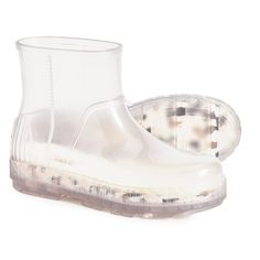 Uggs Clear Boots, Clear Ugg Boot, Ugg Boots Clear, Clear Rain Boots, Ugg Drizlita Rain Boots, Clear Boots, Ankle-high Rain Boots For Outdoor, Snowboarding Accessories, Light Backpack