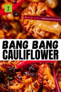 Bang Bang Cauliflower Cauliflower Chinese Recipe, Bang Bang Cauliflower Air Fryer, Bang Bang Cauliflower Recipe, Bang Bang Cauliflower, Cauliflower Recipes Healthy, Bang Bang Sauce, Tasty Vegetarian Recipes, Hollywood Actors, Air Fryer Recipes Healthy