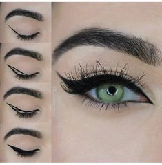 Eyeko Eyeliner, Teknik Makeup, Cat Eye Eyeliner, Permanente Make-up, Tutorial Eyeliner, Eyeliner Tips, Beauty Makeup Tutorial