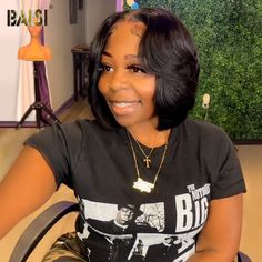 Gray And Dark Brown Hair, Short Hair With Shaved Sides For Women, Lace Front Bob Wigs Black Women, Peekaboo Bob Black Women, Lori Harvey Hairstyles, Long Bob Weave, Hair Black Women Weave, Layered Bob Black Women, Quickweave Bob With Closure