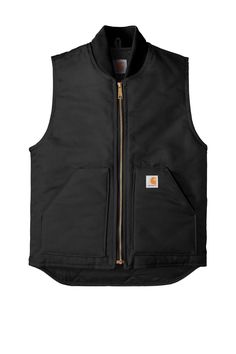 Carhartt is one of the most popular brands for farm, ranch and workwear. A great extra layer, Carhartt's Duck Vest is made of cotton duck and insulated for warmth. Men's unisex sizing. Price INCLUDES your front left chest embroidery. Add your brand/logo and Ranch name and or city/state. We always send an artproof before stitching so you can make any changes you would like. 12-ounce, firm hand, 100% ring spun cotton duck canvas Water-repellent and wind-resistant Nylon lining quilted to arctic-weight polyester insulation Rib knit collar Brass center-front zipper with interior storm flap Interior pocket with hook and loop closure Two large insulated lower-front pockets Locker loop Drop tail hem Carhartt-strong, triple-stitched main seams Carhartt label sewn on left pocket Carhartt Vest, Personalized Baby Bibs, Bridal Accessories Jewelry, Personalized Teacher Gifts, Duck Canvas, Personalized Baby Blankets, Pool Towels, Personalized Baby Gifts, Baby Room Decor