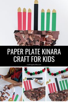 paper plate kwanra craft for kids to make