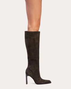 Black Suede Studio Grand 100 Textured Nubuck Knee High Boot | OLIVELA Exclusive Gowns, Large Clothes, Large Jewelry, Beauty Clothes, Fashion Jewelry Earrings, Boots And Sneakers, Sweaters Knitwear, Nubuck Leather, Knee High Boots