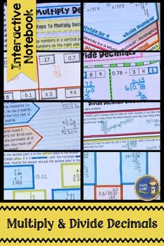 multiply and divide decimals worksheet for students to practice dividing fraction numbers