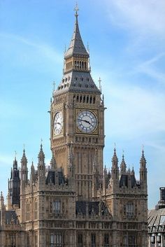 the big ben clock tower towering over the city of london