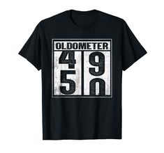 PRICES MAY VARY. Is your odometer running? Do you know someone who is turning fifty on the odometer? Then this shirt is for you, let everyone know you have a lot of miles left in the tank! Get the conversation going with this funny pun 50th Birthday Funny Gift Men Women Odometer 49-50 Shirt. Perfect gift for dads, husbands, boyfriends, and any other man in your life who loves cars, racing and anything with an odometer! Lightweight, Classic fit, Double-needle sleeve and bottom hem Gifts For 50th Birthday Man, Funny 50th Birthday Gifts, 50th Birthday Funny, Funny Pun, Birthday Funny, Birthday Tshirts, Old T Shirts, Birthday Gif, Women Humor