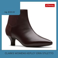 Dressing up date nights and days in the office, ankle boot Clarks collection Kepley Erin arrives with a pointed toe for a sleek look. Soft cushioning balances dressy aesthetics with ultimate underfoot comfort, while a flexible outsole keeps up with whatever's on your daily agenda. And with striking snake-effect uppers, this pair is your go-to for bold, new-season style. Premium black leather and suede upperStretch panelling for easy on/off5mm ultimate comfort pu foam footbed offers all-day cush… Fitted Heeled Boots For Fall Workwear, Classic Heels For Workwear In Winter, Classic Heels For Winter Workwear, Fitted Heeled Boots For Work In Winter, Fitted Heels For Winter Workwear, Fitted Heeled Boots For Winter Workwear, Fitted Winter Work Heels, Elegant Spring Office Heeled Boots, Elegant Formal Spring Boots