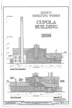 an architectural drawing shows the building's design and its construction stages, as well as how it would look