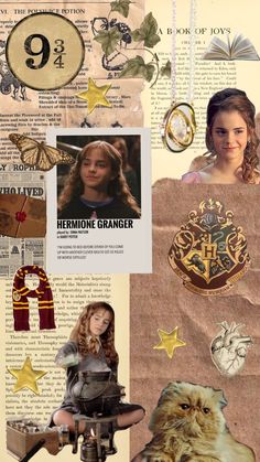 collage of harry potter images, books and other things to see on this page