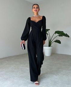 This Womens Jumpsuits & Rompers item is sold by ArwaCollections. Ships from United Kingdom. Listed on 19 Jan, 2023 Wide Leg Jumpsuits, Short Graduation Dresses, Classy Jumpsuit, Blue Office, Prom Dresses With Pockets, Jumpsuit Elegant, Mini Dress Fashion, Jumpsuit Outfit, Ruffles Fashion