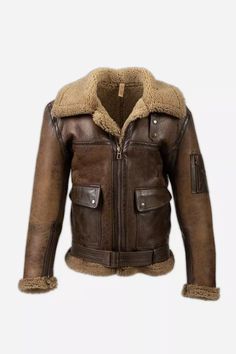 Men Arnold Schwarzenegger Winter Aviator RAF B6 Shearling Real Sheepskin Leather | eBay Aviator Leather Jacket, Winter Fur Coats, Fur Leather Jacket, Sheepskin Jacket, Aviator Jackets, Real Leather Jacket, Brown Leather Jacket, Bomber Jackets