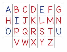 the letters and numbers are drawn in red, blue, and white squares on a sheet of paper