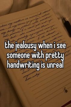 a notepad with writing on it that says, the jellyboy when i see someone with