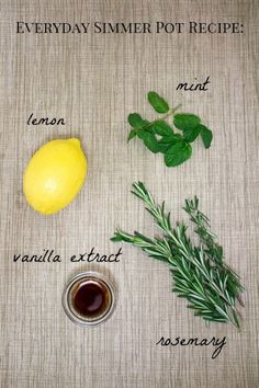 the ingredients to make this recipe include lemon, rosemary, lemonade, and mint