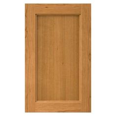 a wooden door with no glass on the front and side paneled in light wood