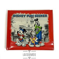 an image of mickey and friends in front of a castle with the words disney fun seker on it