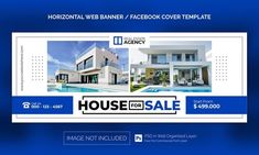 a house for sale advertises to be used as a facebook cover or postcard