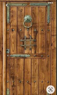 Wood Door Interior, Interior Oak Doors, Wood Exterior Doors, Rustic Wood Doors, Medieval Door, Wooden Facade, Custom Wood Doors, Wood Exterior, Wood Exterior Door