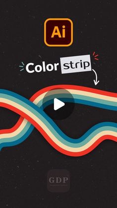 the color strip is being used to create an animated video game with different colors and shapes