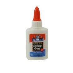 a bottle of school glue on a white background