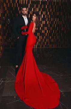 Long Sleeve Red Dress With Sweep Train, Red Long Sleeve Dress With Sweep Train, Red Fitted Gown With Long Sleeves, Red Fitted Long Sleeve Gown, Red Long Sleeve Gown With Sweep Train, Red Evening Gown, Make Your Own Dress, Long Sleeve Prom, Red Evening Dress