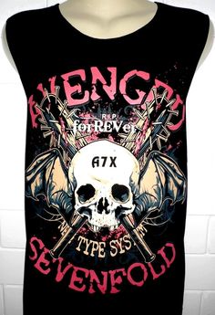 a black tank top with a skull and crossed swords on the front that says engd forever