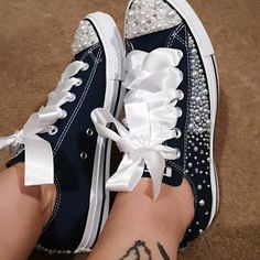 Converse Unique, Bridesmaid Converse, Pearl Converse, Sparkle Converse, Silver Converse, Converse Wedding