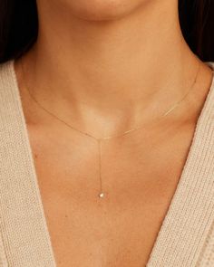 Floating Diamond Lariat – gorjana 16 In Necklace, Minimal Bride Jewelry, Elegant Wedding Necklace, Simple Gold Diamond Necklace, Necklace For Deep V Dress, Classy Everyday Jewelry, Dainty Wedding Necklace, Everyday Silver Necklace, Dainty Bridal Jewelry