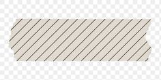 a white and brown striped paper on a transparent background