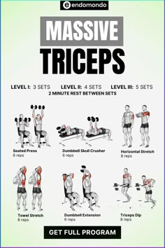 an exercise poster showing how to do the same exercises as well as other workouts