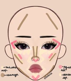 Makeup Looks Ideas Easy, Makeup Layout On Face, Make Up Looks Tutorials, Full Face Makeup Ideas, Arabic Eye Makeup, Makeup Charts, Nose Makeup