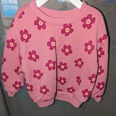 Baby Girl Sweatshirt Size 12-18 Months Never Worn (Washed In Dreft) *Smoke And Pet Free Home* Pink Fall Playwear Top, Pink Long Sleeve Tops For Playtime, Pink Tops For Playtime In Fall, Pink Tops For Playtime During Fall, Cute Long Sleeve Sweatshirt For Playwear, Playful Pink Sweatshirt For Playtime, Cute Sweatshirt For Spring Playwear, Pink Cotton Sweater For Playtime, Pink Sweater For Spring Playtime