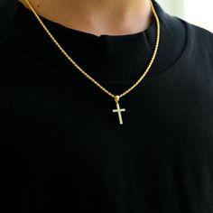 The cross necklace is a must-have in any jewelry collection. Symbolizing the Christian tradition, cross pendants are an exclamation of faith. We offer this small cross in white gold and yellow gold as a unisex piece. Specifications Chain Length: Adjustable | Up to 20" Shipping EXPRESS (3 - 5 days) UPS STANDARD (4 - 7 days) FREE (7 - 14 days) Lifetime Guarantee Gold Pres is committed in providing our customers with the best experience and highest quality jewelry. As part of this commitment, we of Cheap Men's Cross Pendant Jewelry, Luxury Men's Cross Necklaces, Luxury Men's Cross Necklace, Cheap Men's Cross Jewelry, Luxury Men's Cross Jewelry, Cross Jewelry Man, Mens Jewelry Italian Cross, Luxury Men's Cross Pendant Necklaces, Cheap Men's Cross Necklaces