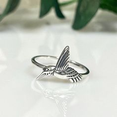 925 Sterling Silver Plain Hummingbird Ring Metal 925 Code 144794 Plain Ring Solid Sterling Silver 925 Nickel Free Metal Material: Silver Finish: Oxidized Hummingbird Ring, Plain Ring, Plain Rings, Ring Color, Ring Metal, Metal Material, Womens Jewelry Rings, Metal Rings, Silver 925