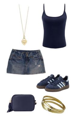 #outfitinspo #beauty Girly Aesthetic Outfit, Looks Adidas, Hawaii Outfits, Mode Zara, Skandinavian Fashion, Aesthetic Blue