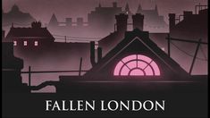 the cover to fallen london, with an image of a city in the background