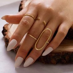 New Without Tags! Dainty And Elegant, Can Be Dressed Up Or Casual! Gold Toned Alloy Metal. Any Items Marked 3/$20, Just Bundle Your Items And I’ll Send Offer For $20 Plus 10% Shipping Discount! Zierlicher Ring, Ringe Gold, Golden Ring, Gold Ring Sets, Oval Rings, Minimalist Rings, Dainty Ring, Trendy Fashion Women, Stackable Rings