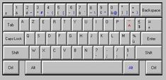 a computer keyboard is shown with the keys highlighted