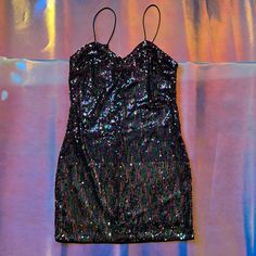 Glamorous Mini Dress Sequins All Over Nwt Stretchy Straps From Nasty Gal Honey Punch, Sequin Dress, Blue Purple, Blue And Purple, Colorful Dresses, Sequin, Honey, Mini Dress, Womens Dresses