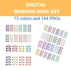 Binder Rings Png, Digital Binder Rings, Digital Binder, Cropped Png, Binder Rings, Journal Project, Digital Notebooks, Digital Planners, Ring Black