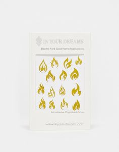 Stocking Fillers by In Your Dreams Nail the at-home mani Flame design Stick-on style Can also be worn on face and body Flame Design, 3d Nail, Dream Nails, Brand Me, Stickers Online, Gold Nails, 3d Nails, Stocking Fillers, Hoodies For Sale