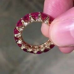 Find many great new & used options and get the best deals for Red & White Round 14k Yellow Gold Plated Eternity Band Ring Anniversary Gift at the best online prices at eBay! Free shipping for many products! Tiffany Jewellery, Ruby Band Ring, Inexpensive Jewelry, Red Stones, Diamond Eternity Ring, Tiffany Jewelry, Ruby Jewelry, Eternity Ring Diamond, Diamond Eternity