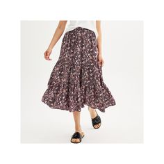 Upgrade your wardrobe with this Women's Sonoma Goods For Life® Tiered Midi Skirt.Click on this WOMEN'S GUIDE to find the perfect fit and more! Upgrade your wardrobe with this Women's Sonoma Goods For Life® Tiered Midi Skirt.Click on this WOMEN'S GUIDE to find the perfect fit and more! FEATURES A-line silhouette Tiered skirt No closure - pull-on stylingFIT & SIZING Regular fit 35-in. length Midi length hits below the knee Midrise sits on the high hip Elastic waistbandFABRIC & CARE Rayon, nylon Ma Modern Family, Tiered Midi Skirt, Petite Size Chart, Tier Skirt, Womens Size Chart, Bottom Clothes, Tiered Skirt, Life Size, Petite Size