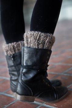 These fabulous Boot Cuffs are a great accessory throughout Fall and Winter. Giving you that same layered look, without having to sweat it out in your boots.  Made with a Wool/Acrylic blend, these cuffs are very warm and soft to touch.  They measure to be about 10'" wide (circumference) and 6" tall. Product Care: Hand wash in cold water, lay flat to dry. What To Wear In Italy, Half Socks, Knitted Boot Cuffs, Knit Boots, Sweat It Out, Grey Boots, Boot Cuffs, Wool Socks, Handmade Knitting