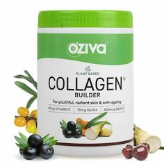 OZiva Plant Based Collagen Builder 250g & Anti-Aging Beauty- Skin Repair- Best Deal | About this item OZiva Collagen Builder is plant collagen powder that contains 8 Anti-Aging, 10 Pro Collagen Superfoods and 3 Standardized Wholefood Vitamin Extracts. It provides 45 mg Vitamin C and 630 mcg Biotin to support Anti-Aging Beauty 100% Vegan Collagen Building Ingredients Gluten Free, Soy Free, Non GMO, No Artificial sweeteners, 0g Sugar Personalized Diet Consultation for Customers Note: Images are fo Plant Based Collagen, Health Benefits Of Collagen, Natural Protein Powder, Protein Powder For Women, Collagen Benefits, Skin Collagen, Natural Protein, Collagen Supplements, Collagen Powder