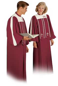 designs and manufactures a full line of choir fashions and concert apparel for adult, youth and childrens choirs, praise teams, bands and school orchestras... even Sweet Adelines and barbershop groups. Female Pastor, Clergy Women, Priest Robes, Men Apparel, Uniform Design, Coral Dress