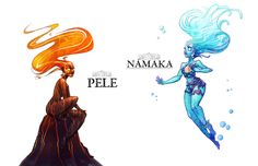 an image of namka and pele from the movie disney's mermaids