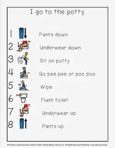 an activity sheet for children to learn how to write numbers and place them in the potty