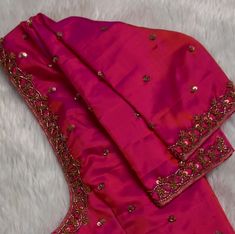 Purple Colour Blouse Aari Work, Aari Motif, Simple Blouse Pattern, Handwork Blouse, Embroidery Belt, Simple Saree Designs